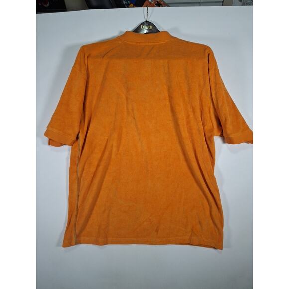 Vintage Sean John Shirt Mens XL Orange Hip Hop Rap Tee 90s Towel Material - Picture 5 of 5